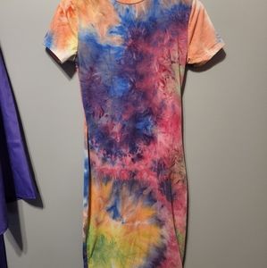 Long Tie Dye Dress